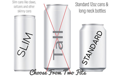 Anniversary Gift For Couples, Personalized Stainless Steel Can Cooler Set, Tin Anniversary gift, 10th Anniversary Gift