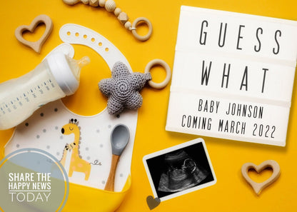 Editable Digital Pregnancy Announcement, Pregnancy Announcement Grandparents, Social Media Announcement, Custom Pregnancy Announcement