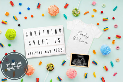 Editable Pregnancy Announcement digital, Social Media Pregnancy Announcement, Baby Announcement