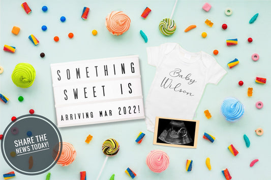Editable Pregnancy Announcement digital, Social Media Pregnancy Announcement, Baby Announcement