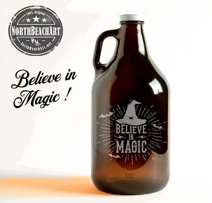 Halloween Wedding Couples Gift, Mr Mrs Halloween Gift, Personalized Halloween Growler