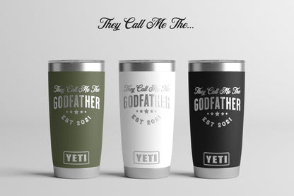 Godfather Gift, Godfather proposal, Godfather Personalized Yeti® or Polar® Camel Tumbler, Godfather Birthday, Godfather Tumbler