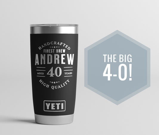 Personalized Yeti® or Polar Camel Tumblers, 40th Birthday, Milestone Birthday, 1981 Vintage Birthday, Polar Camel Tumbler