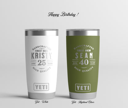 Personalized Yeti® or Polar Camel Tumblers, 40th Birthday, Milestone Birthday, 1981 Vintage Birthday, Polar Camel Tumbler