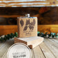 Adventurers Mr Mrs Wedding Gift, Forest Monogram Cork Flask, Personalized Wedding Anniversary Gift, Groomsman Gift