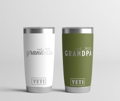 Pregnancy Announcement Tumbler, New Grandparents Gift, Grandparent Baby Announcement, Grandparent Gift
