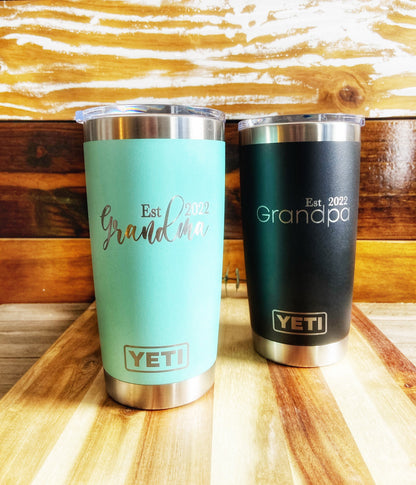 Pregnancy Announcement Tumbler, New Grandparents Gift, Grandparent Baby Announcement, Grandparent Gift