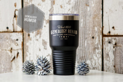Genealogy Gift, Family History Tumbler Gift, Genealogist Gift, Reader Gift, 30oz Polar Camel Genealogy Gift