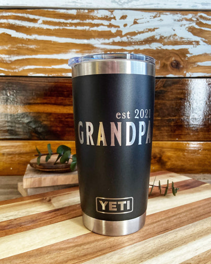 Pregnancy Announcement Tumbler, New Grandparents Gift, Grandparent Baby Announcement, Grandparent Gift