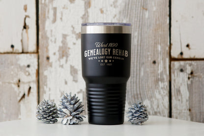 Genealogy Gift, Family History Tumbler Gift, Genealogist Gift, Reader Gift, 30oz Polar Camel Genealogy Gift