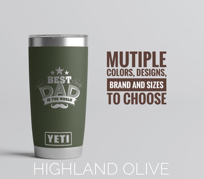 Gift for Dad, Personalized Engraved Tumbler Dad Father’s Day Gift