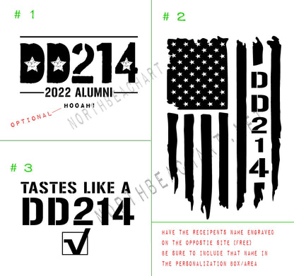 Military Retirement Gift, Army Retirement Gift, Military Veteran Gift, DD214 Gift, Personalized Veteran Tumbler
