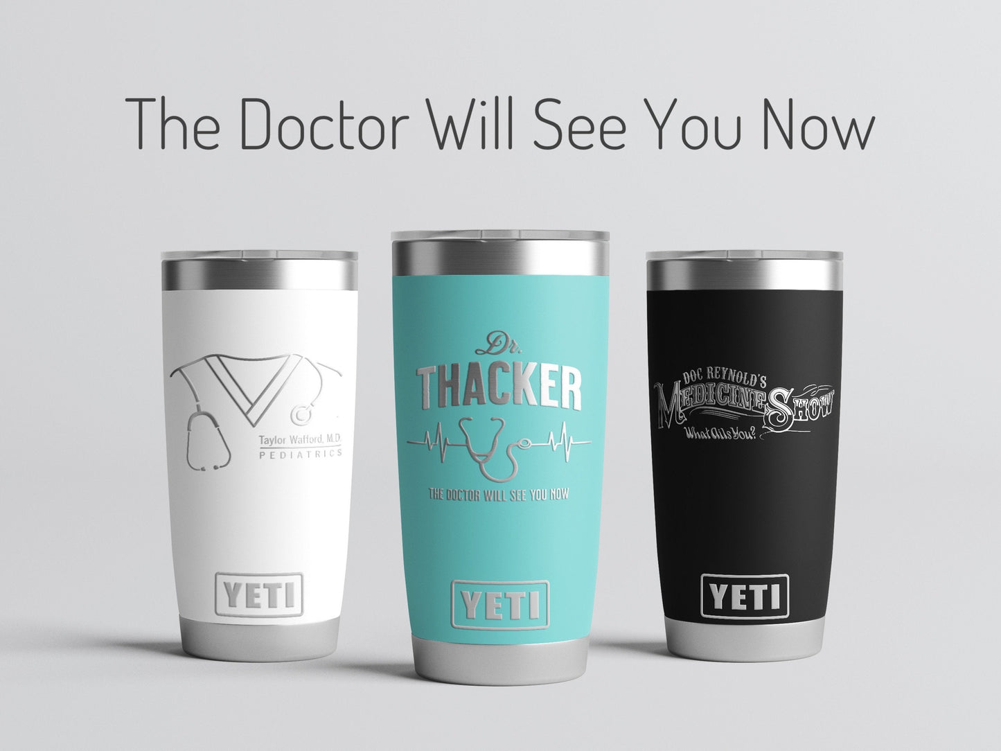 Doctor Gift, Personalized Engraved YETI® or Polar Camel or Igloo