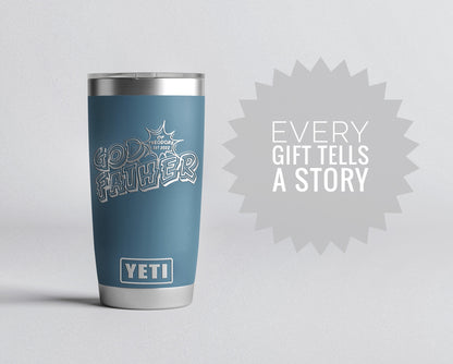 Godfather Gift, Godfather proposal, Godfather Personalized Yeti® or Polar® Camel Tumbler, Godfather Birthday, Godfather Tumbler, SuperHero