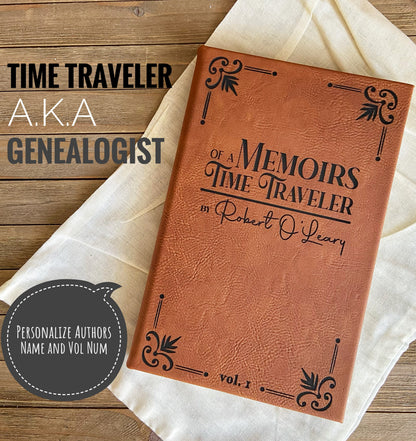 Genealogy Gift, Family History, Genealogy Journaling, Personalized Diary Journal, Family Tree