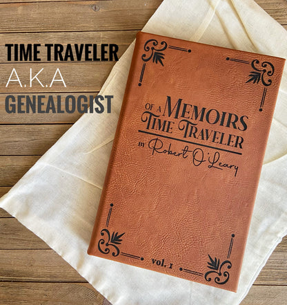 Genealogy Gift, Family History, Genealogy Journaling, Personalized Diary Journal, Family Tree