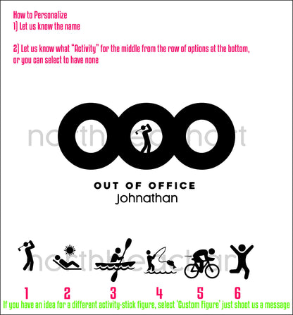 Out of Office!  Retirement Personalized Gift