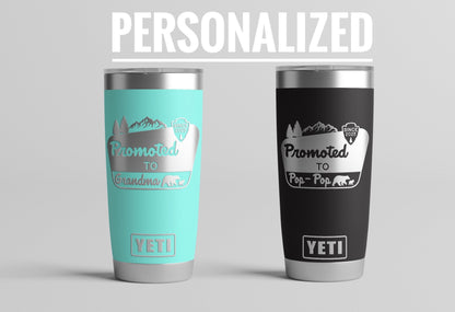 Pregnancy Announcement Tumbler, New Grandparents Gift, Grandparent Baby Announcement, Grandparent Gift, Outdoor Grandparents