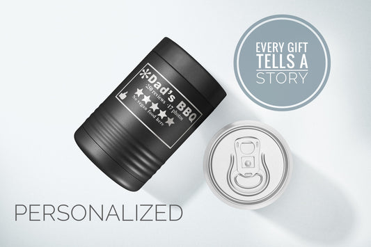 BBQ Fathers Day Gift for Dad, Personalized Engraved YETI® or Polar Camel Can Cooler, Dad Gift, Father’s Day Tumbler, BBQ Gift