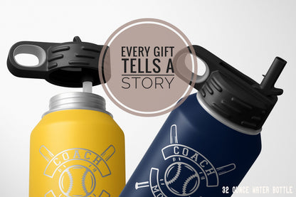 Personalized Coach 32 OZ Tumbler, Baseball Coach Mug, Stainless Steel Travel Tumbler, Coach Appreciation Gift, Polar Camel Tumbler