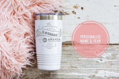 1983 Birthday Gift, 40th Birthday Gift for Her, Established Birthday, Custom Year Tumbler, Birthday for Him
