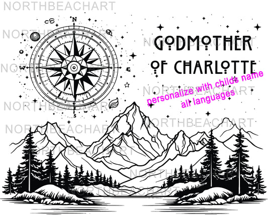 Godmother Gift, Godmother proposal Gift, Godmother Personalized 40-oz Tumbler, 360 Full Wrap