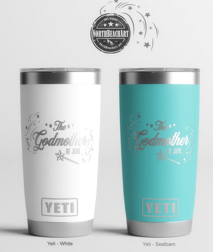 Godmother Gift Yeti® or Polar® Camel Insulated Tumbler